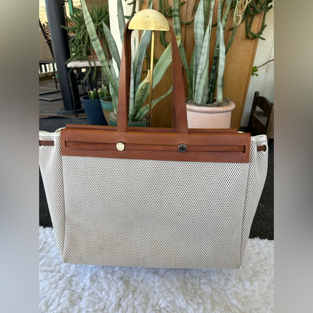 Hermes Herbag Cabas GM W/ Original Insert - Picture 5 of 15